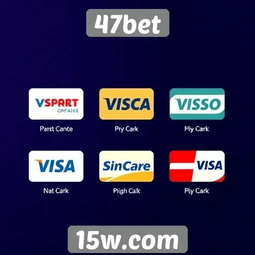 Métodos de pagamento aceitos no 47bet